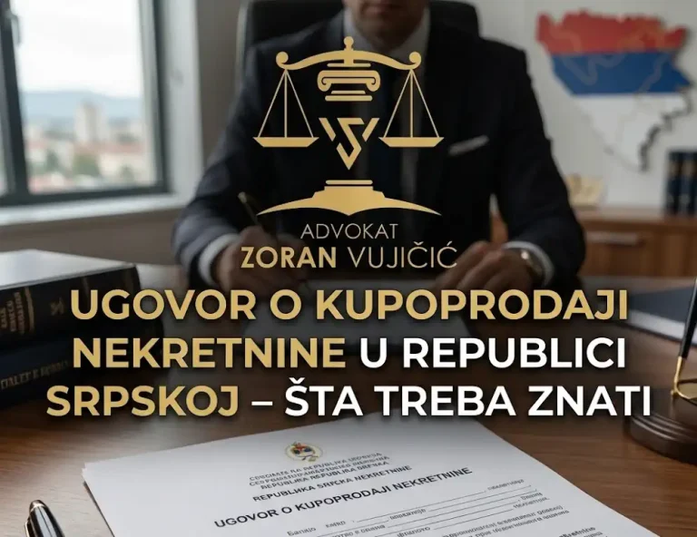 ugovor o kupoprodaji nekretnine u Republici Srpskoj