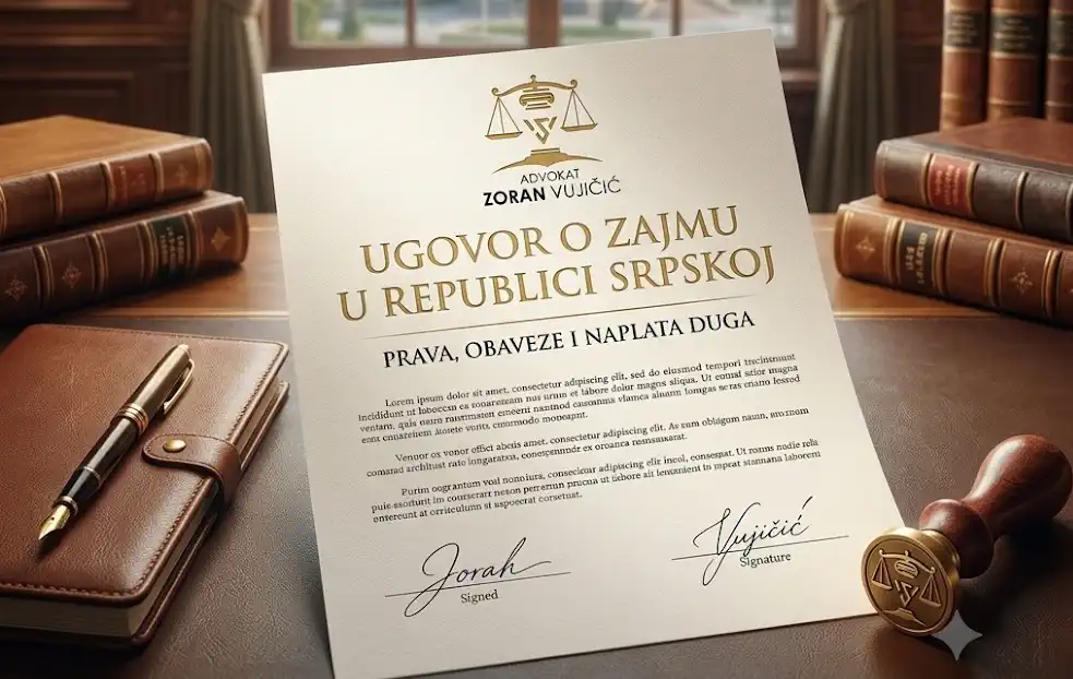 ugovor o zajmu u Republici Srpskoj