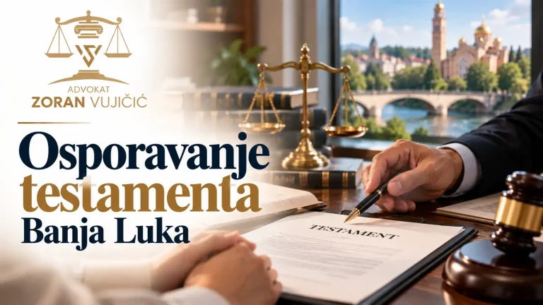 osporavanje testamenta Banja Luka